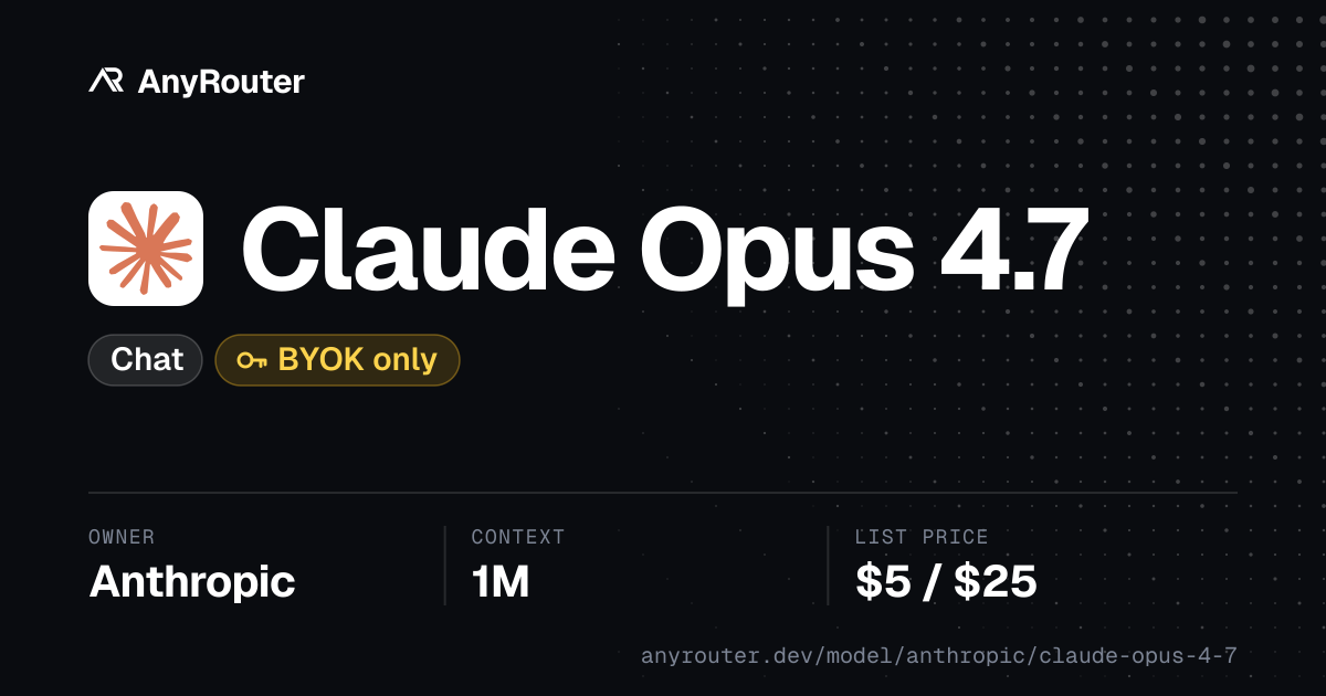 Claude Opus 4.7 share card