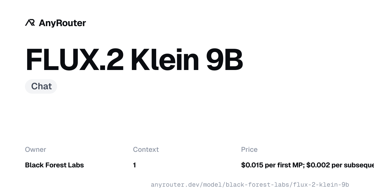 FLUX.2 Klein 9B share card