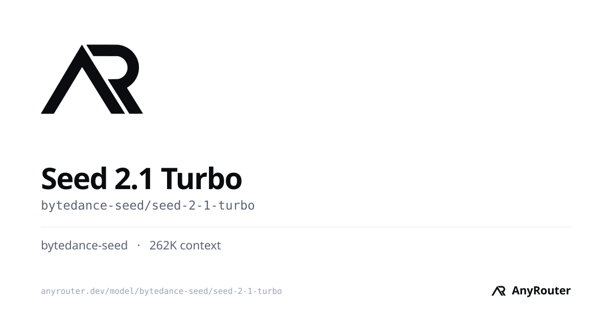 Seed 2.1 Turbo share card