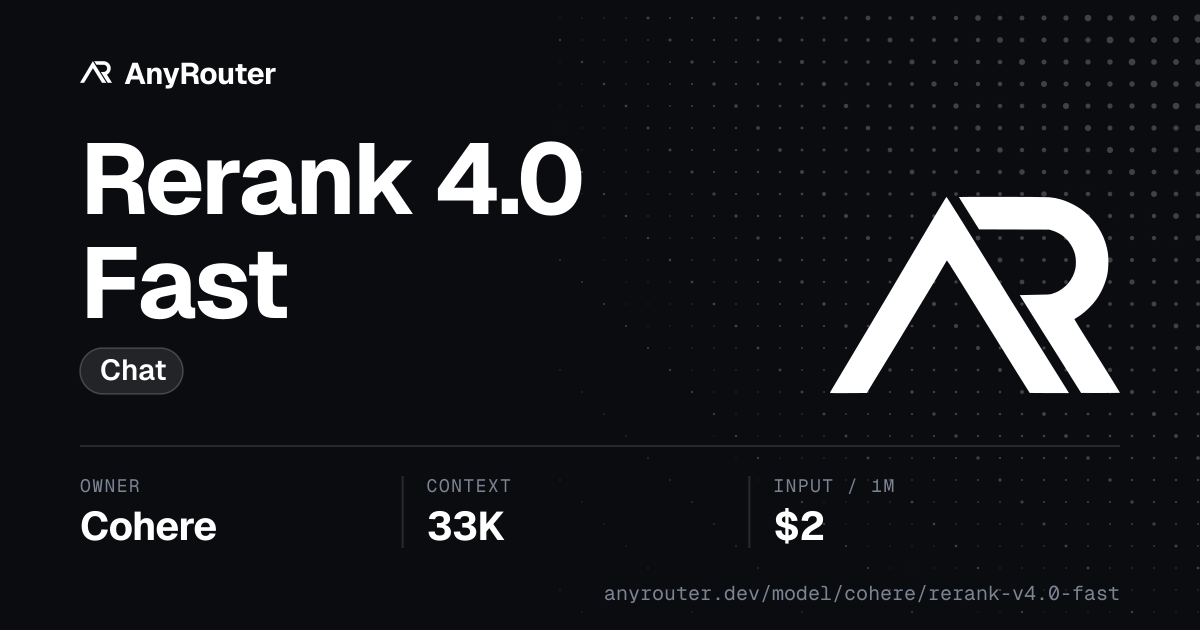 Rerank 4.0 Fast share card
