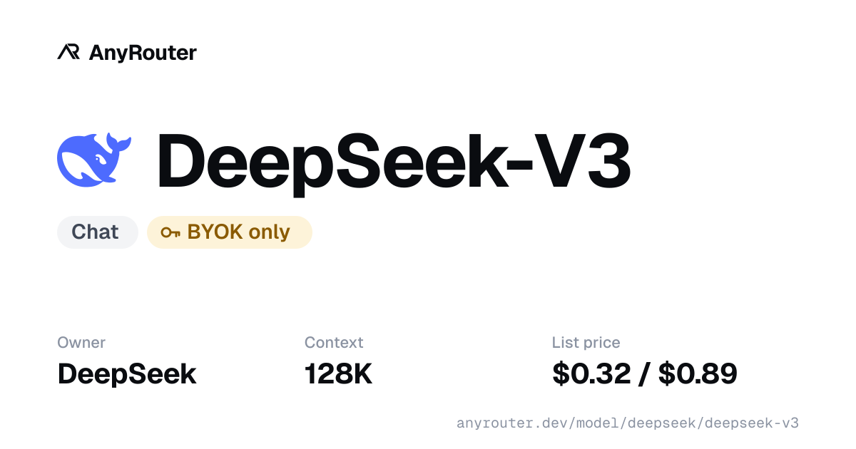 DeepSeek-V3 share card