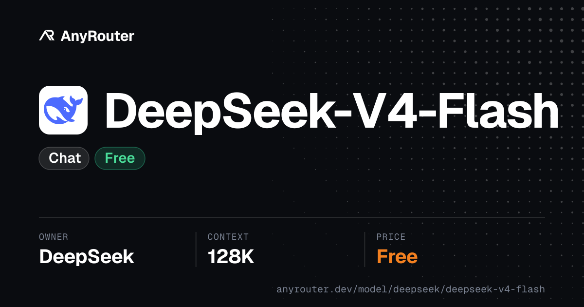 DeepSeek-V4-Flash share card