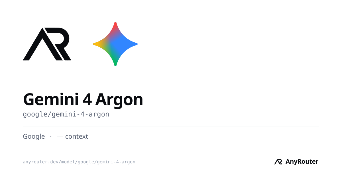 Gemini 4 Argon share card