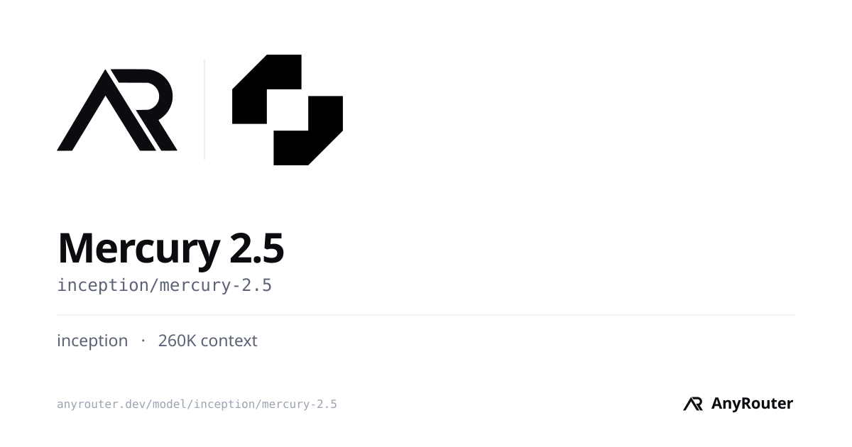 Mercury 2.5 share card