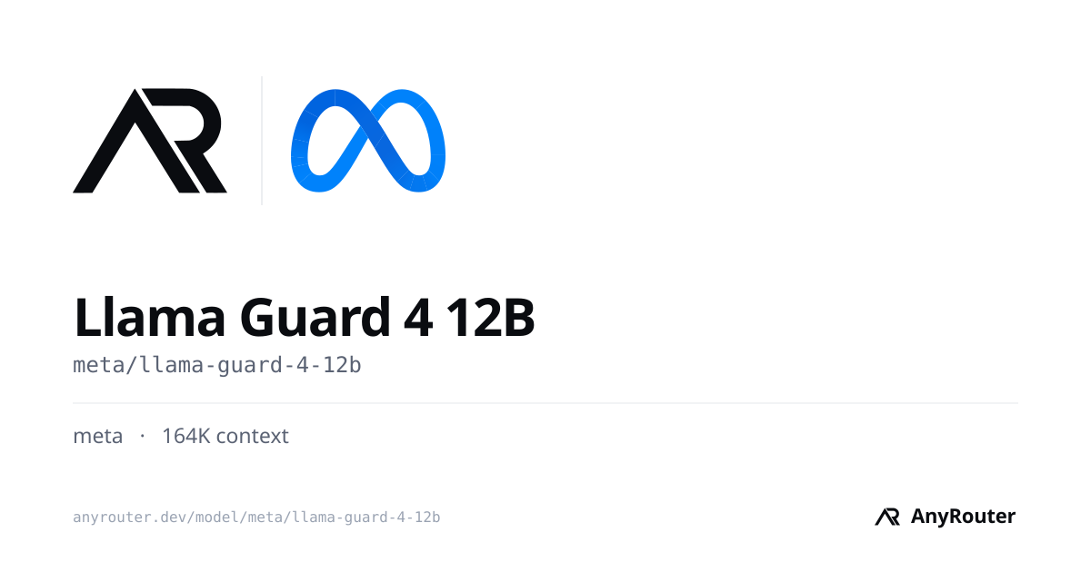Llama Guard 4 12B share card