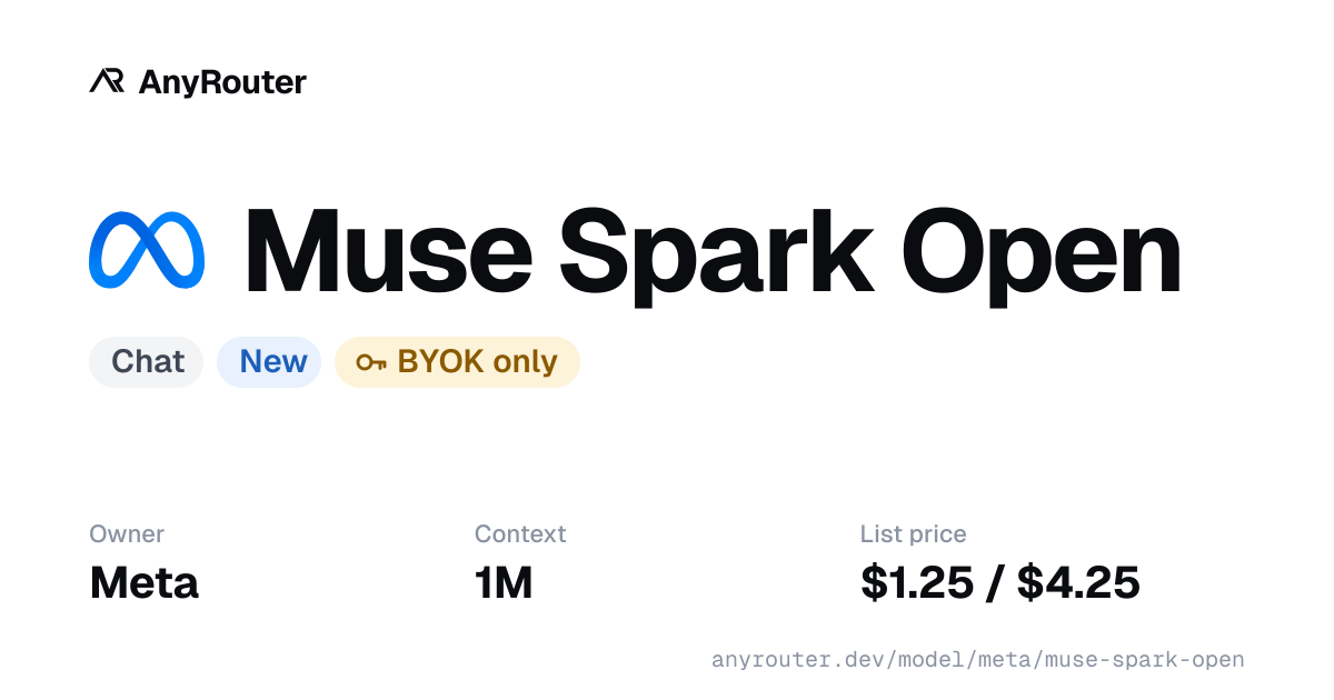 Muse Spark Open share card