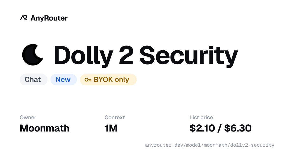 Dolly 2 Security share card