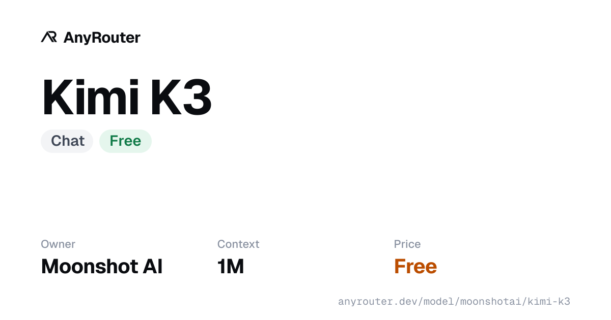 Kimi K3 share card