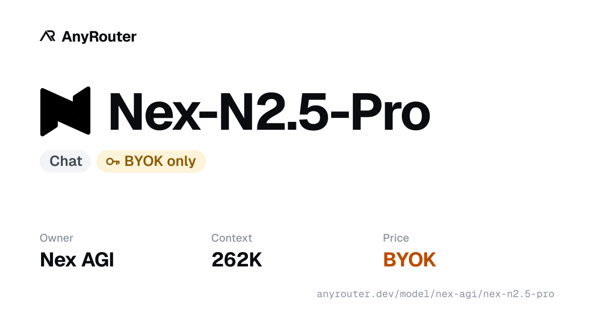 Nex-N2.5-Pro share card