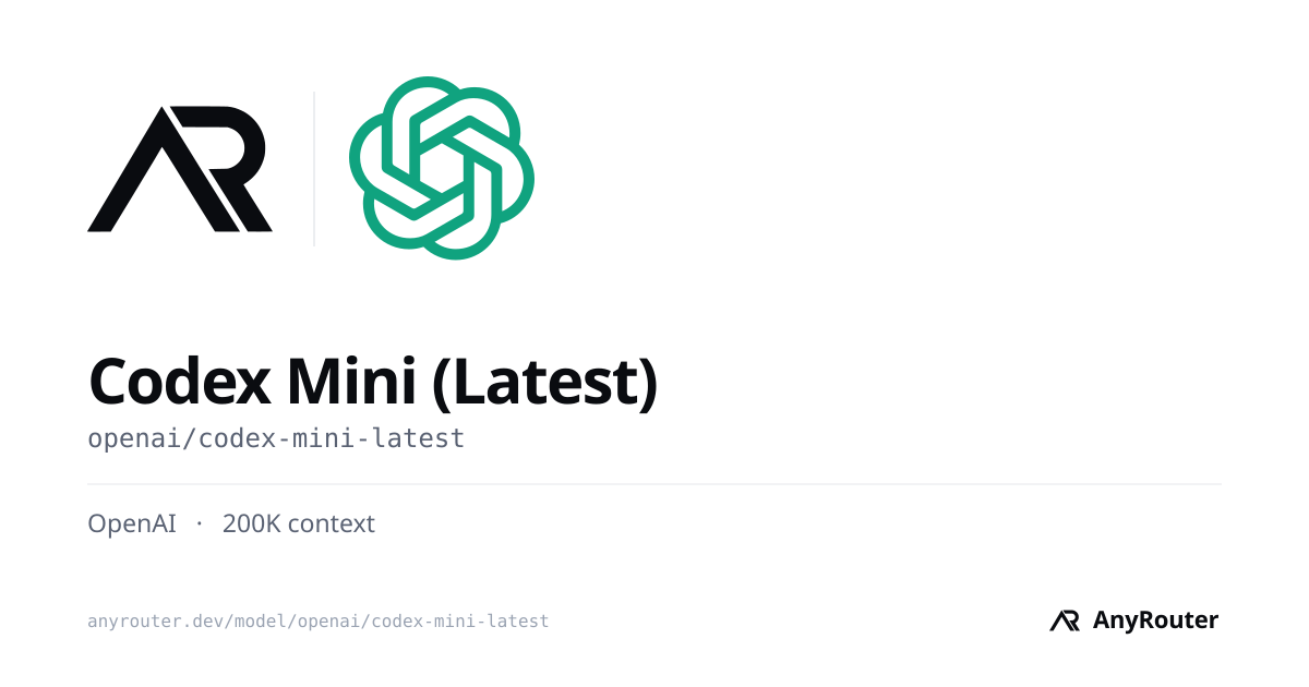 Codex Mini (Latest) share card