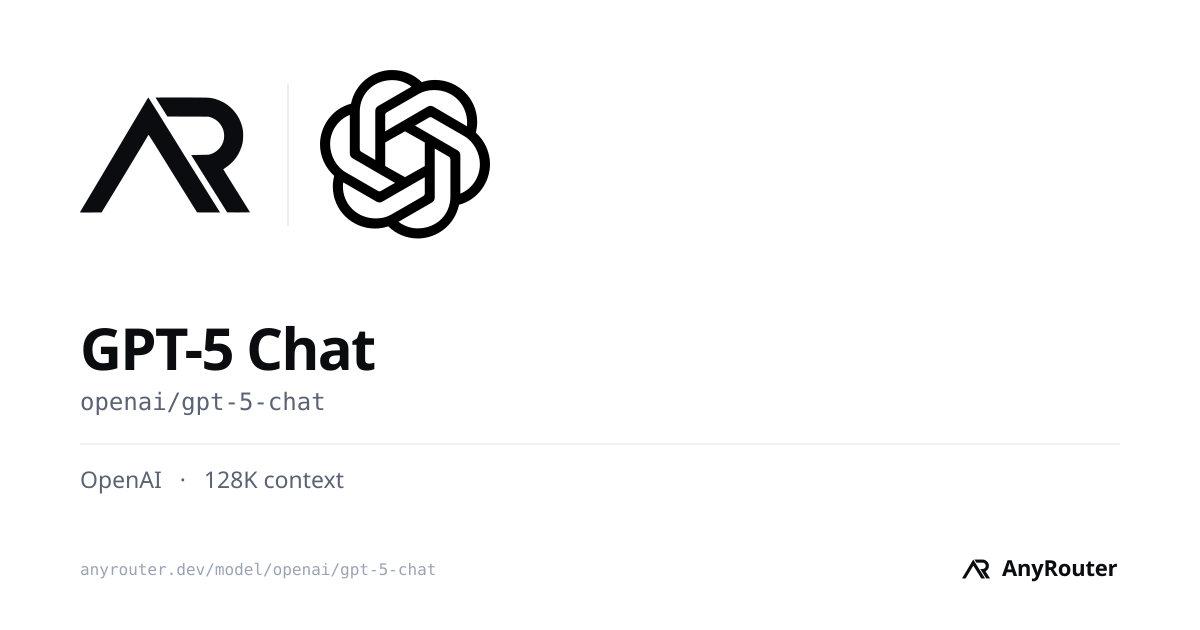 GPT-5 Chat share card