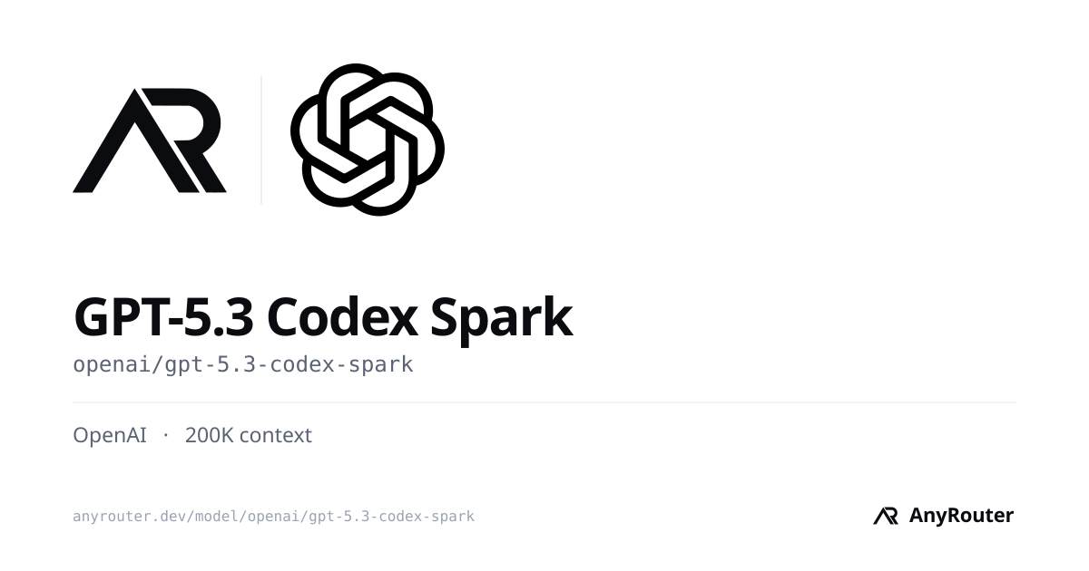 GPT-5.3 Codex Spark share card