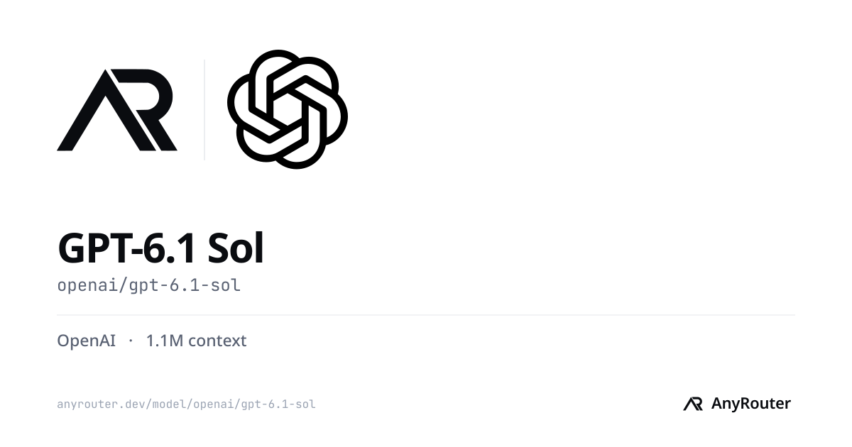 GPT-6.1 Sol share card