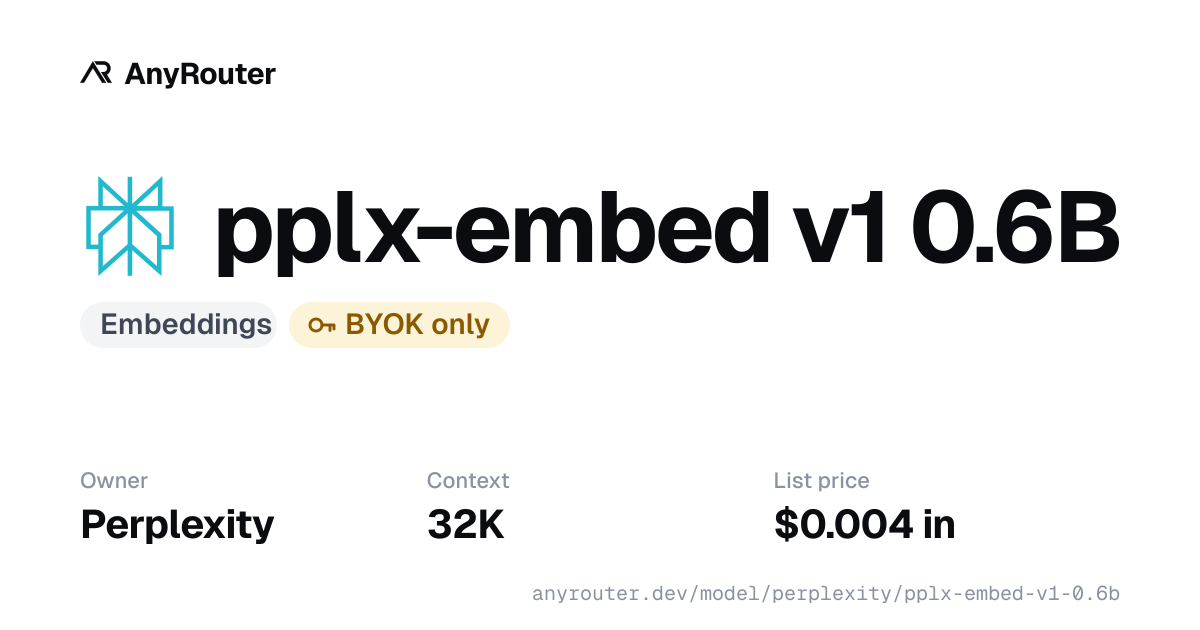 pplx-embed v1 0.6B share card