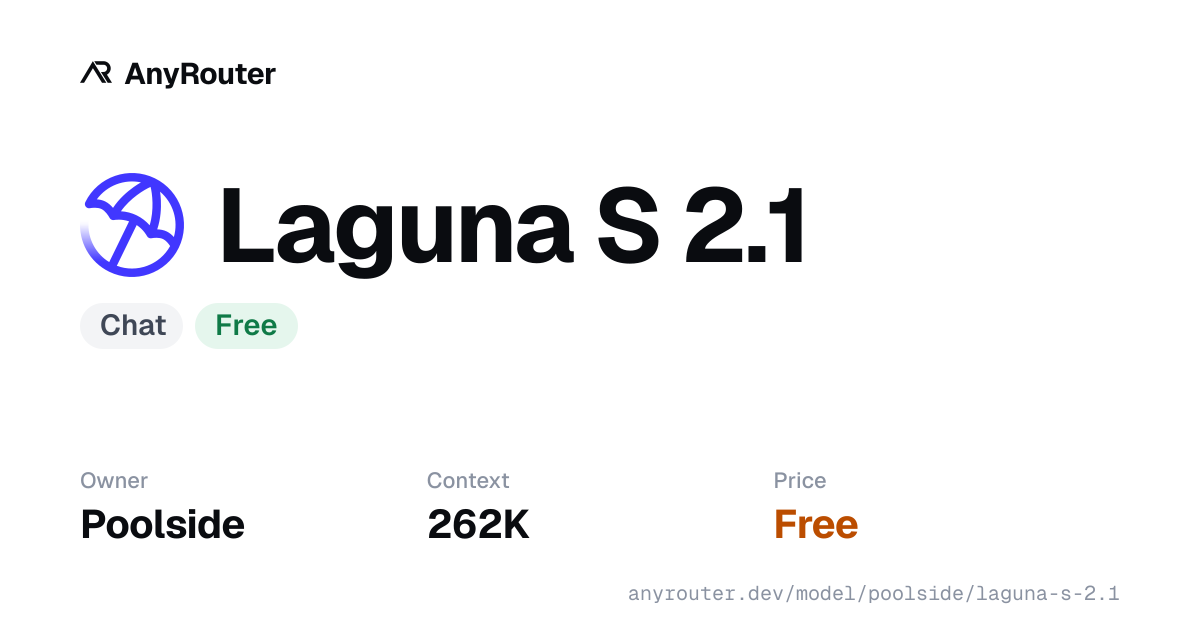 Laguna S 2.1 share card