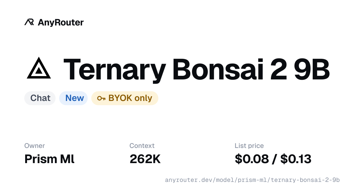 Ternary Bonsai 2 9B share card