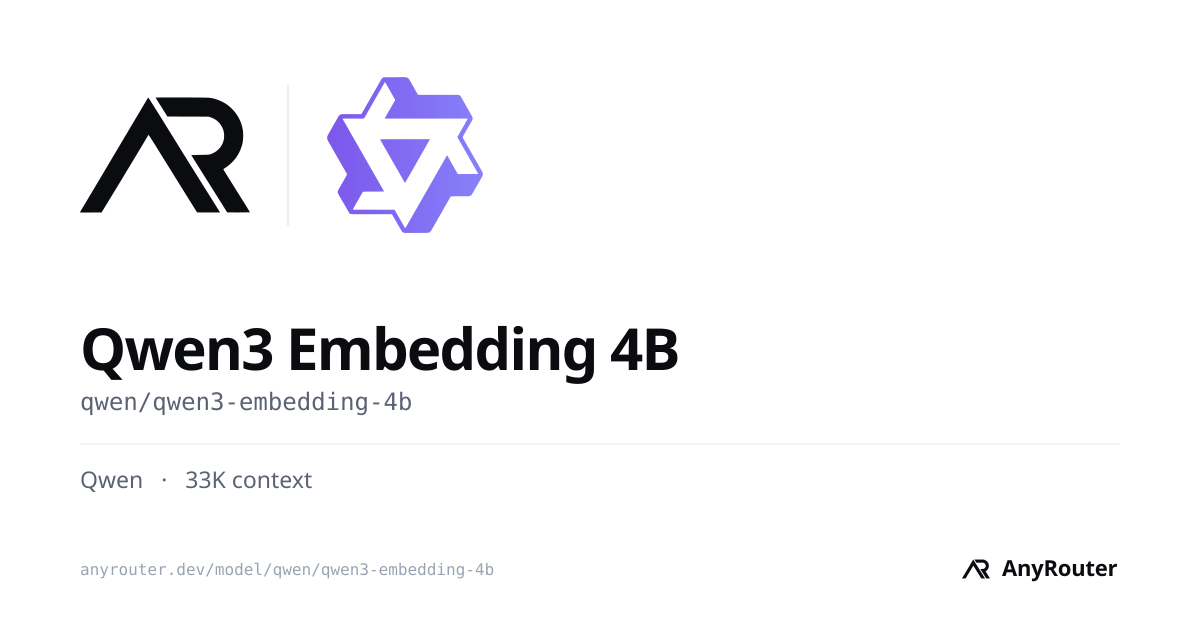 Qwen3 Embedding 4B share card