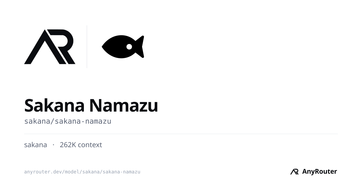 Sakana Namazu share card