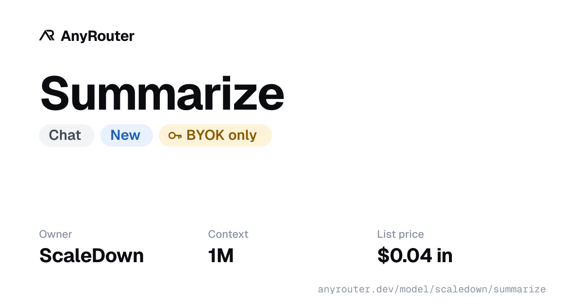 Summarize share card