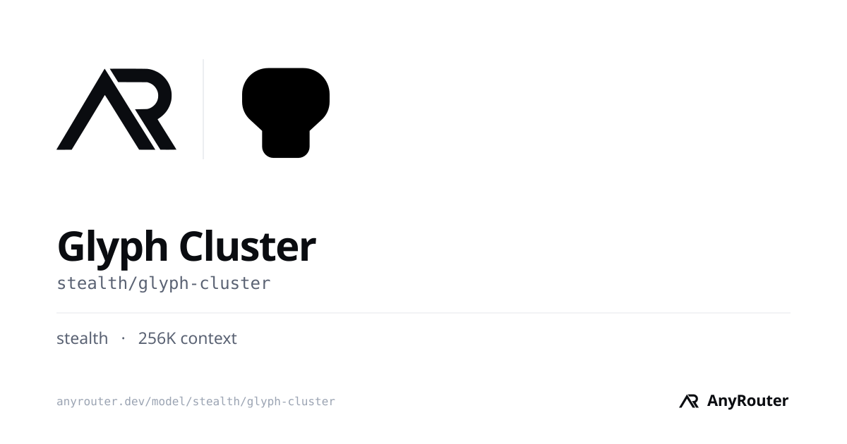 Glyph Cluster share card