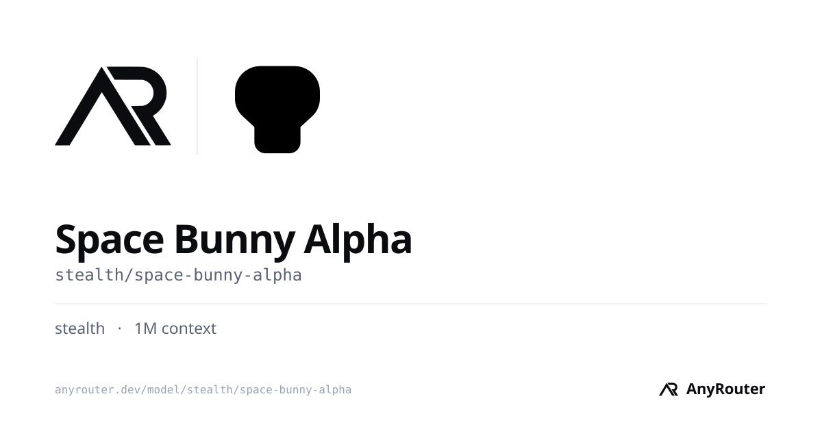 Space Bunny Alpha share card