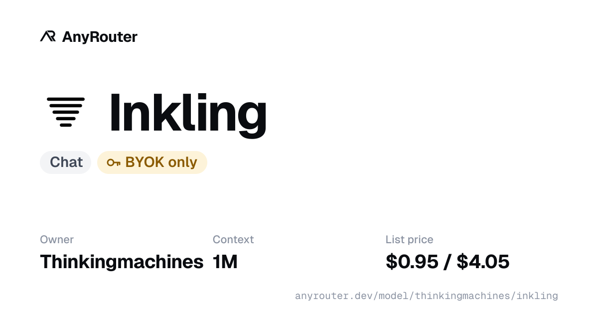 Inkling share card