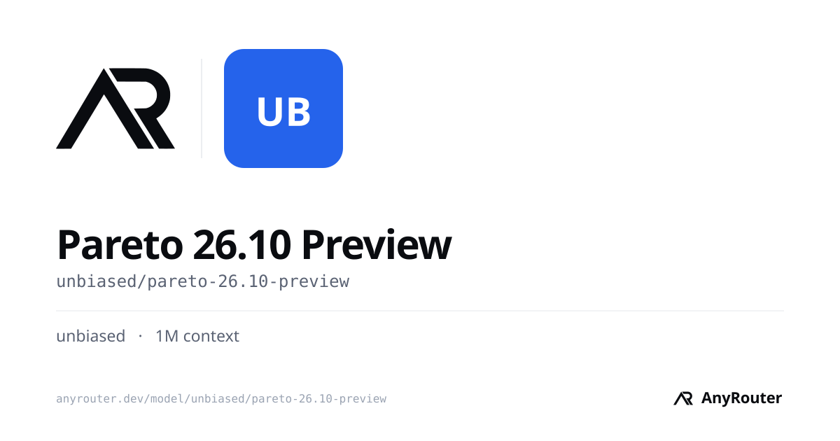 Pareto 26.10 Preview share card