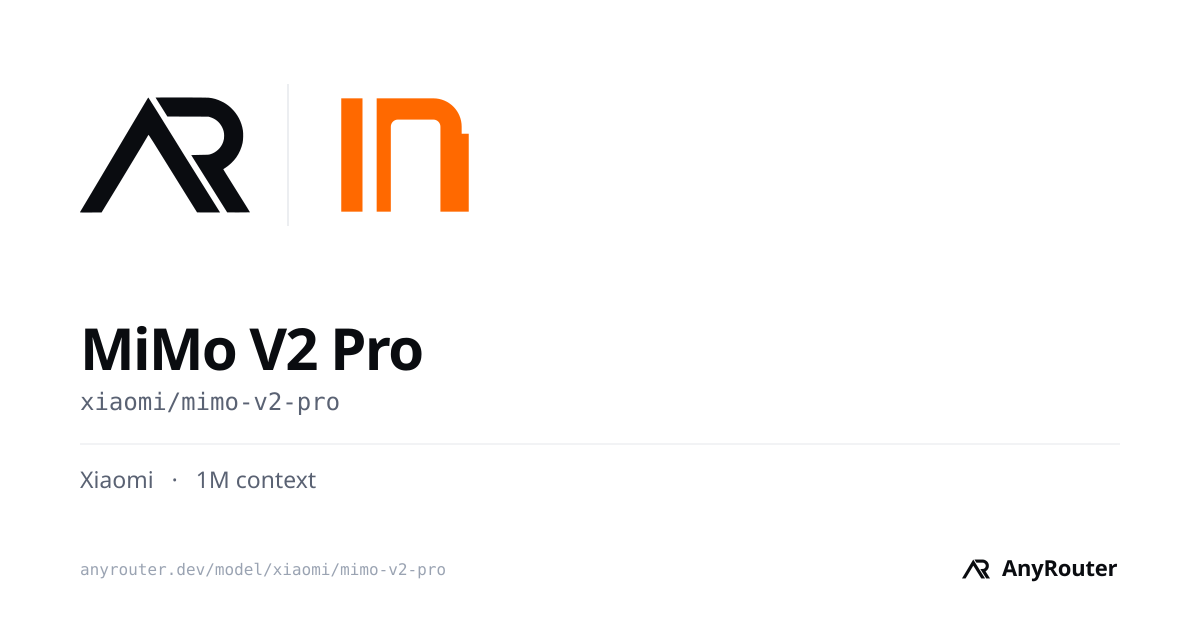 MiMo V2 Pro share card
