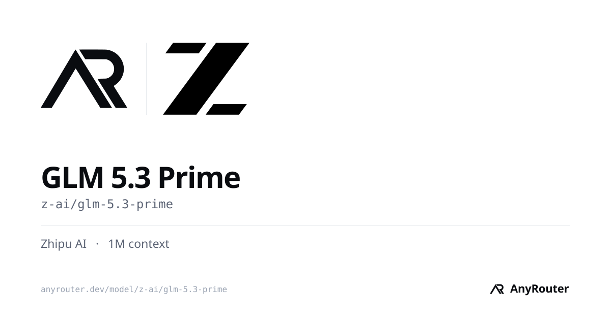 GLM 5.3 Prime share card