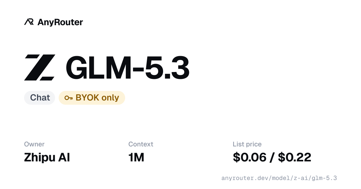 GLM-5.3 share card