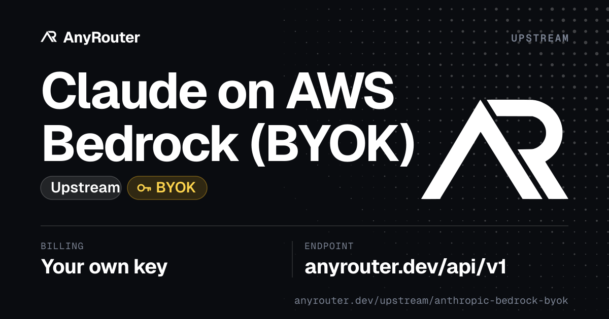 Amazon Bedrock upstream share card