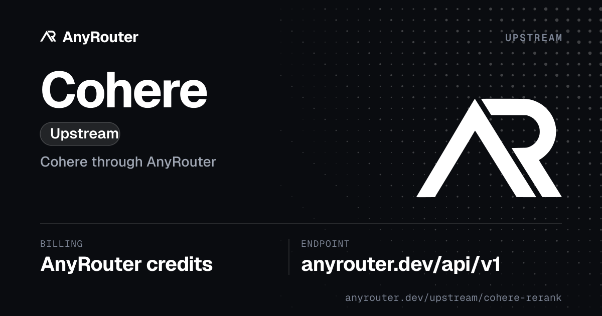 Cohere upstream share card
