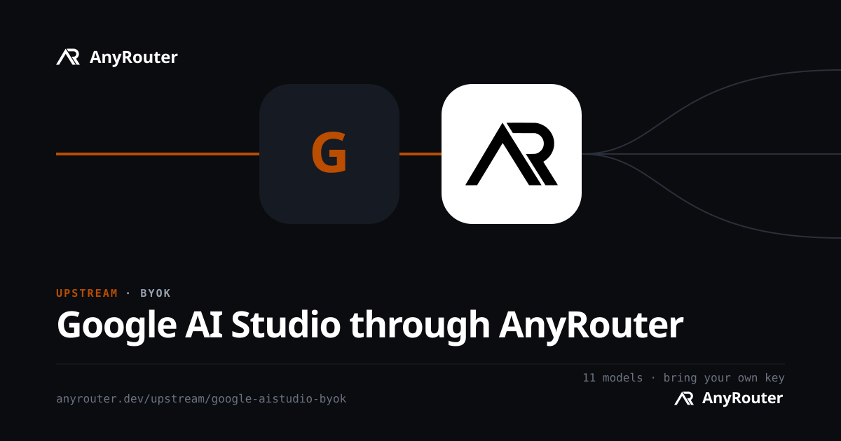 Google AI Studio upstream share card