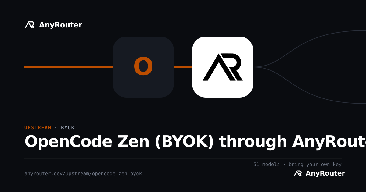 OpenCode Zen upstream share card