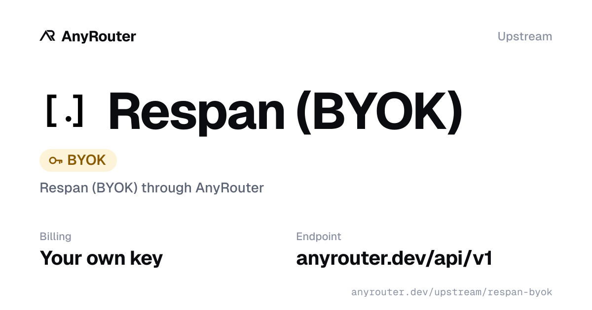 Respan upstream share card