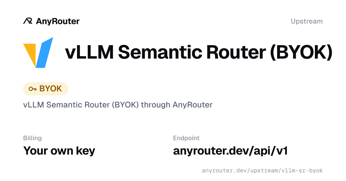 vLLM Semantic Router upstream share card