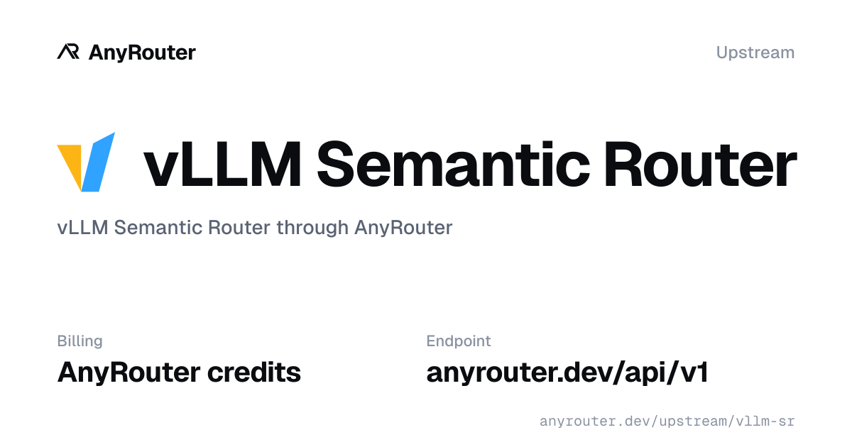 vLLM Semantic Router upstream share card